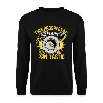 Chercheur d’or Prospecteur d’or Prospecteur d’or Pan-Tastic - Sweat-shirt Unisexe - noir - Devant - Alina (178cm) & Michal (187cm)