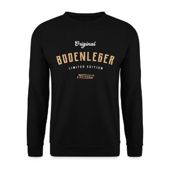 Bodenleger Limited Edition - Unisex Pullover - Schwarz - Vorne - Alina (178cm) & Michal (187cm)
