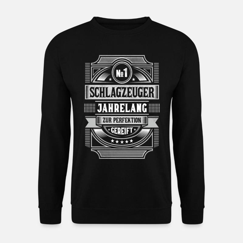 Schlagzeuger zur Perfektion gereift - Unisex Pullover - Schwarz