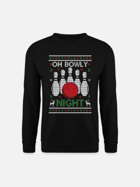 Ugly Christmas - Oh Bowly Night - Unisex Sweatshirt - black