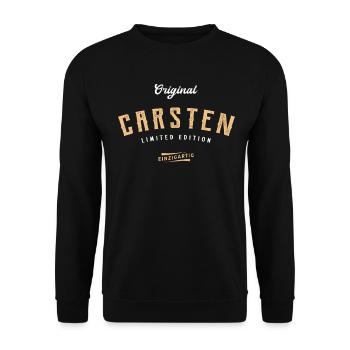 Carsten Limited Edition - Unisex Pullover - Schwarz - Vorne - Alina (178cm) & Michal (187cm)
