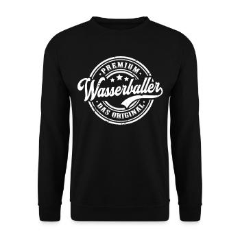 Wasserball Original Wasserballspieler Lustiges Was - Unisex Pullover - Schwarz - Vorne - Alina (178cm) & Michal (187cm)