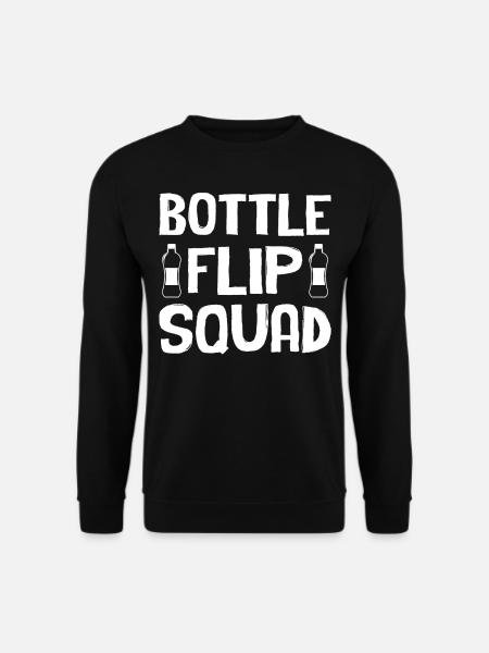 Bottle Flipping - Bottle Flip Squad - Unisex Sweatshirt - black