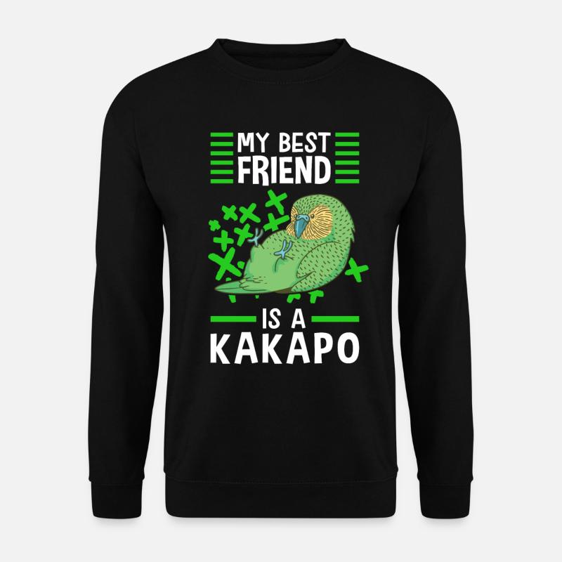 Kakapo sind meine besten Freunde Papagei Kakapo - Unisex Pullover - Schwarz