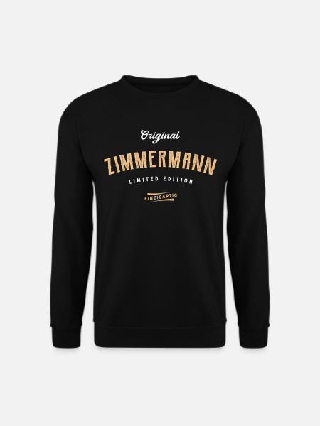 Zimmermann Limited Edition Lustiges Zimmerer - Unisex Pullover - Schwarz