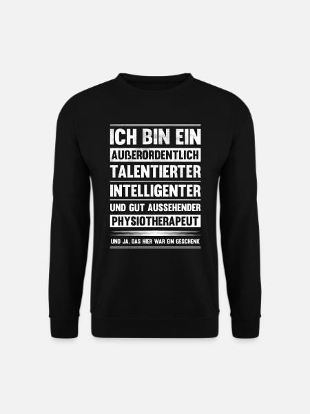 Physiotherapeut Humor Physiotherapie Lustiges - Unisex Pullover - Schwarz