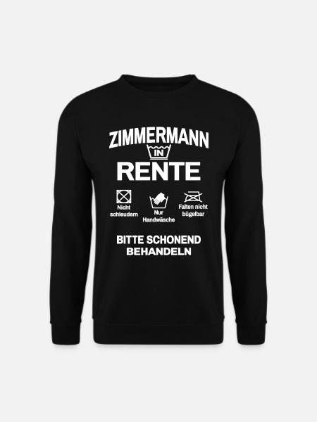 Zimmermann in Rente - Unisex Pullover - Schwarz