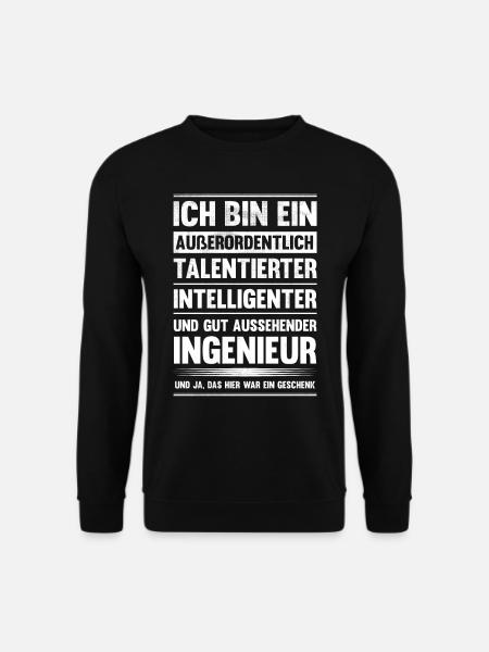 Ich bin talentierter Ingenieur - Unisex Pullover - Schwarz