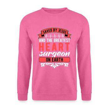 Herzoperation Herztransplantation Genesung - Unisex Pullover - Pink - Vorne