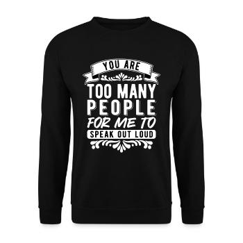 Dyslexia, dyslexics, readingDyslexia - Unisex Sweatshirt - black - Front - Alina (178cm) & Michal (187cm)