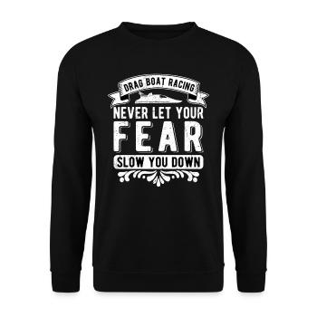 Drag Boat Racer - Sweat-shirt Unisexe - noir - Devant - Alina (178cm) & Michal (187cm)