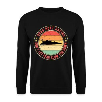 Drag Boot Rennen Drag Boat Racing - Sweat-shirt Unisexe - noir - Devant - Alina (178cm) & Michal (187cm)