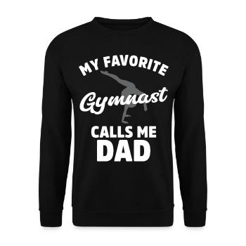 Gymnastique Acrobaties Cheerleading Gymnaste Gymnastique au sol - Sweat-shirt Unisexe - noir - Devant - Alina (178cm) & Michal (187cm)