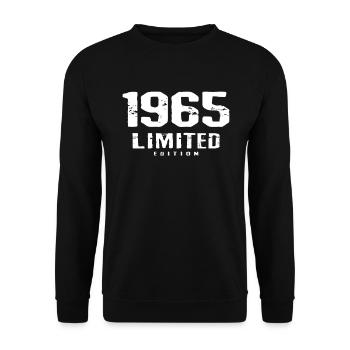 57e anniversaire Édition limitée 1965 57 ans - Sweat-shirt Unisexe - noir - Devant - Alina (178cm) & Michal (187cm)