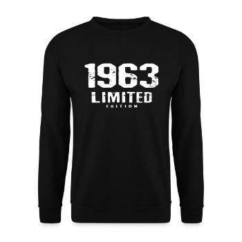 59e anniversaire Édition limitée 1963 59 ans - Sweat-shirt Unisexe - noir - Devant - Alina (178cm) & Michal (187cm)