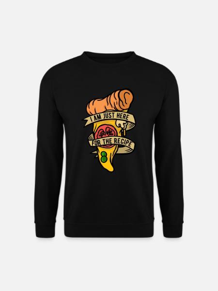 Pizzabäcker Pizzaiolo Pizzarezept - Unisex Pullover - Schwarz