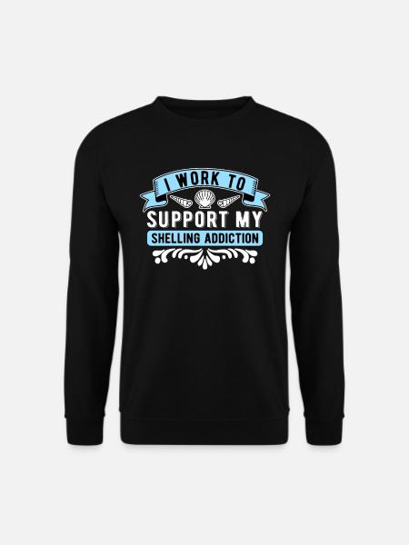 Muschelsammler Muscheln Sammeln - Unisex Pullover - Schwarz