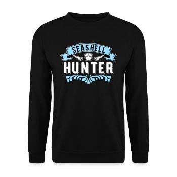 Collecteurs de coquillages Chasseur de coquillages - Sweat-shirt Unisexe - noir - Devant - Alina (178cm) & Michal (187cm)