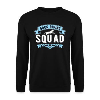 Dock Diving Squad - Unisex Sweatshirt - black - Front - Alina (178cm) & Michal (187cm)
