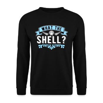 Shell Collectors Shells What The Shell - Unisex Sweatshirt - black - Front - Alina (178cm) & Michal (187cm)