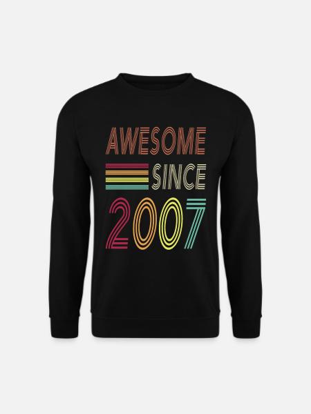 Awesome since 2007 - Unisex Sweatshirt - black