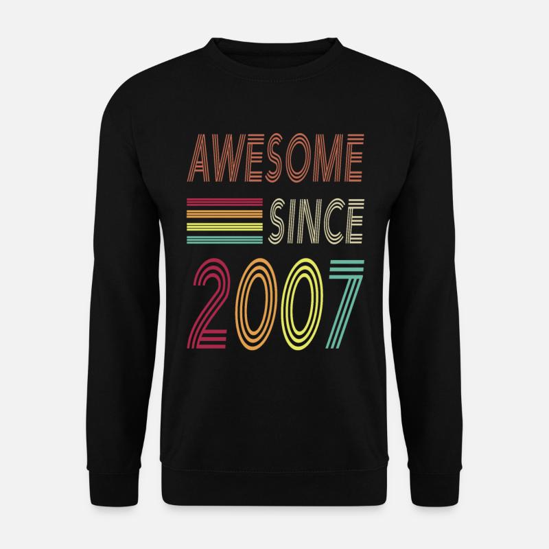 Awesome since 2007 - Unisex Sweatshirt - black