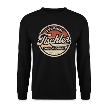Tischler Original Lustiges Tischlerei - Unisex Pullover - Schwarz - Vorne - Alina (178cm) & Michal (187cm)