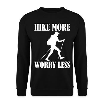 Escalade de bloc - Randonnée plus d’inquiétude - Sweat-shirt Unisexe - noir - Devant - Alina (178cm) & Michal (187cm)