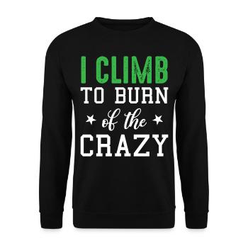 Escalade de bloc - I Climb To Burn Of Th - Sweat-shirt Unisexe - noir - Devant - Alina (178cm) & Michal (187cm)