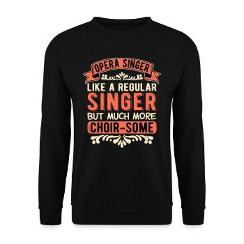 Opernsänger Chanteur d’opéra Chœur ténor - certains - Sweat-shirt Unisexe - noir - Devant - Alina (178cm) & Michal (187cm)
