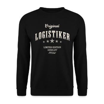 Logistiker Limited Edition - Unisex Pullover - Schwarz - Vorne - Alina (178cm) & Michal (187cm)