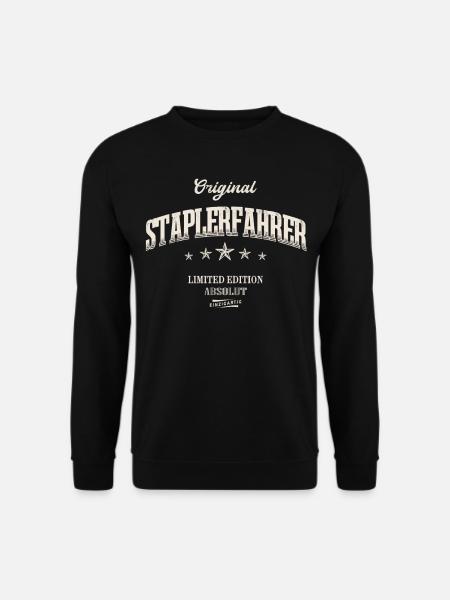 Staplerfahrer Limited Edition Gabelstapler - Unisex Pullover - Schwarz