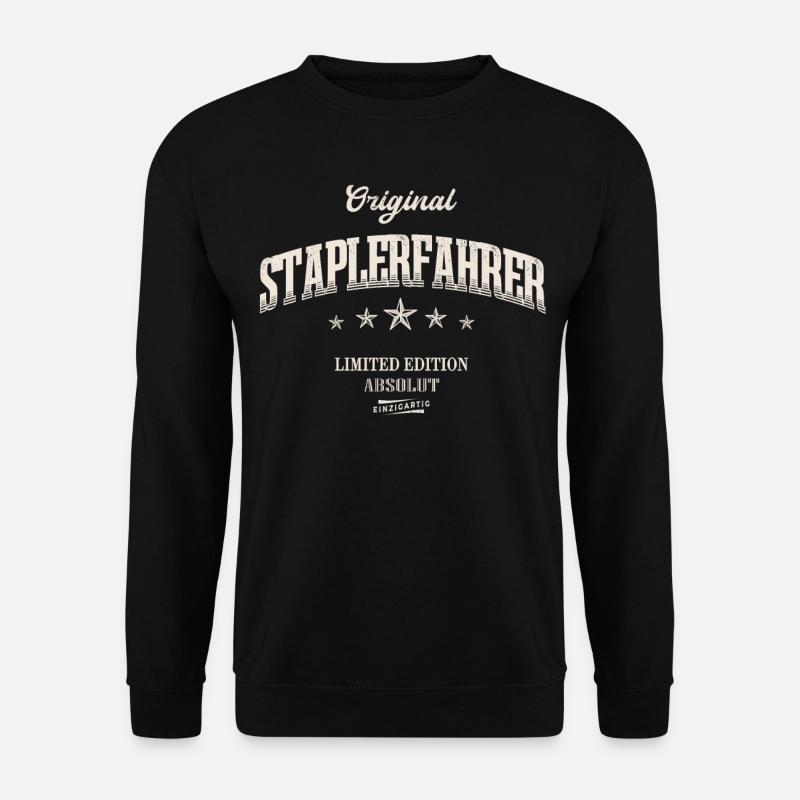 Staplerfahrer Limited Edition Gabelstapler - Unisex Pullover - Schwarz