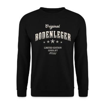 Bodenleger Limited Edition - Unisex Pullover - Schwarz - Vorne - Alina (178cm) & Michal (187cm)
