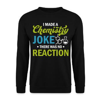 Science - J’ai fait une blague de chimie il n’y avait pas de rea - Sweat-shirt Unisexe - noir - Devant - Alina (178cm) & Michal (187cm)