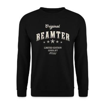 Beamter Limited Edition - Unisex Pullover - Schwarz - Vorne - Alina (178cm) & Michal (187cm)