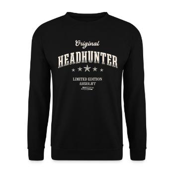 Headhunter Limited Edition - Unisex Pullover - Schwarz - Vorne - Alina (178cm) & Michal (187cm)