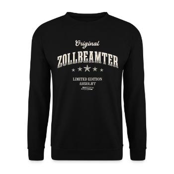 Zollbeamter Limited Edition - Unisex Pullover - Schwarz - Vorne - Alina (178cm) & Michal (187cm)