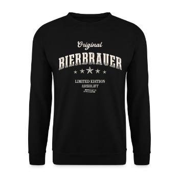 Bierbrauer Limited Edition - Unisex Pullover - Schwarz - Vorne - Alina (178cm) & Michal (187cm)