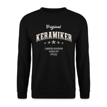 Keramiker Limited Edition - Unisex Pullover - Schwarz - Vorne - Alina (178cm) & Michal (187cm)
