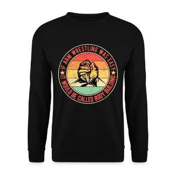 Bras de fer Bras de fer - Sweat-shirt Unisexe - noir - Devant - Alina (178cm) & Michal (187cm)