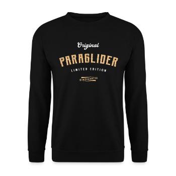 Paraglider Limited Edition Paragliden - Unisex Pullover - Schwarz - Vorne - Alina (178cm) & Michal (187cm)