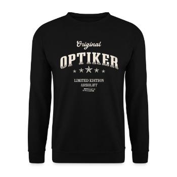 Optiker Limited Edition - Unisex Pullover - Schwarz - Vorne - Alina (178cm) & Michal (187cm)