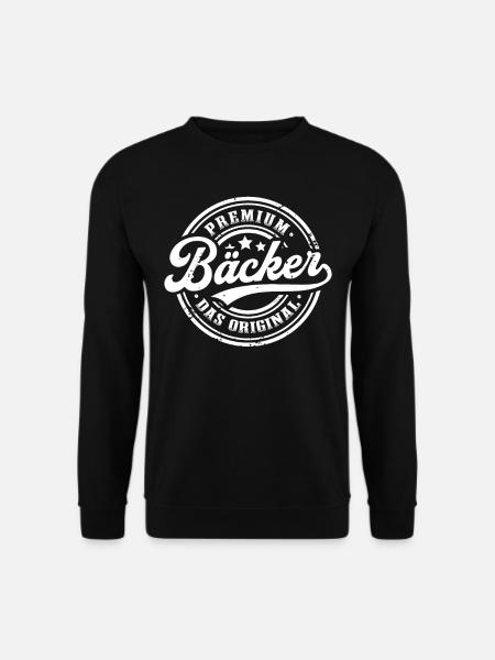 Bäcker das Original Lustiges Bäckerei - Unisex Pullover - Schwarz