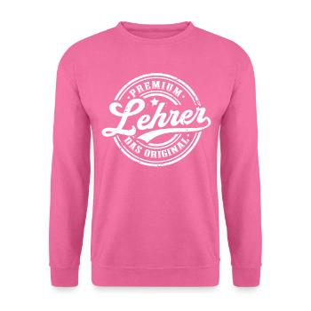 Lehrer Original Abschluss Lustiges Klassenlehrer - Unisex Pullover - Pink - Vorne