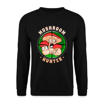 Chasseur de champignons Cueilleurs de champignons Producteurs de champignons - Sweat-shirt Unisexe - noir - Devant - Alina (178cm) & Michal (187cm)