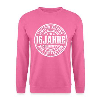 16. Geburtstag Limited Edition Lustig 16 Jahre - Unisex Pullover - Pink - Vorne