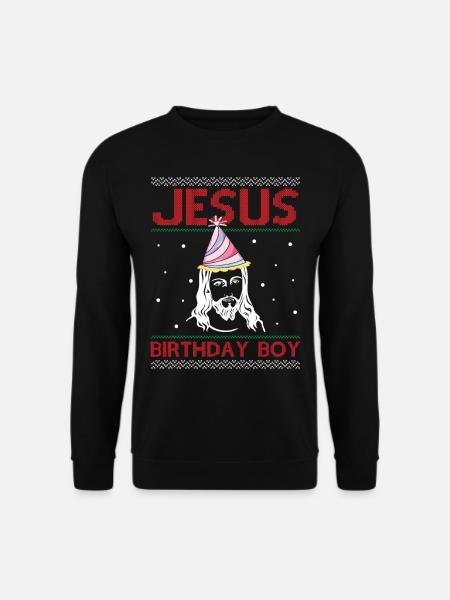 Jesus Birthday Boy - Ugly Christmas - Unisex Pullover - Schwarz