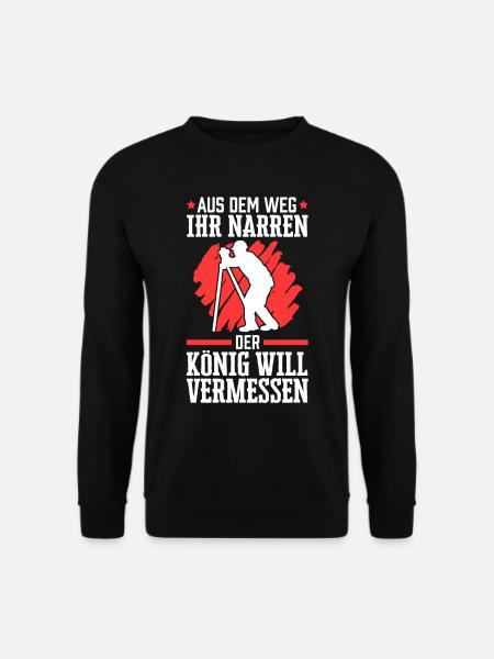 Vermessungstechniker aus dem Weg Vermesser - Unisex Pullover - Schwarz