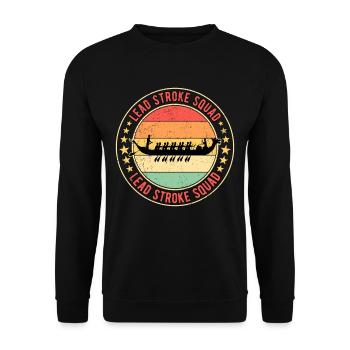 Course de bateaux-dragons Équipe de tête de bateau dragon - Sweat-shirt Unisexe - noir - Devant - Alina (178cm) & Michal (187cm)